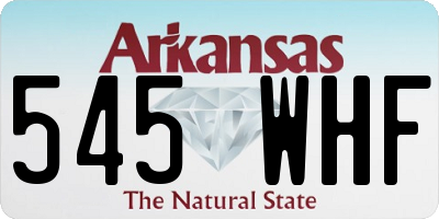 AR license plate 545WHF