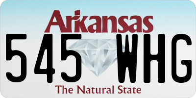 AR license plate 545WHG