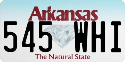 AR license plate 545WHI