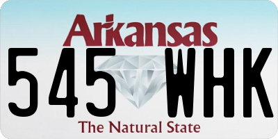 AR license plate 545WHK