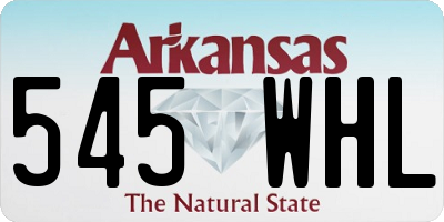AR license plate 545WHL