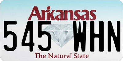 AR license plate 545WHN