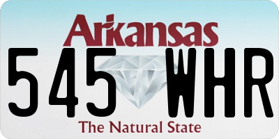 AR license plate 545WHR