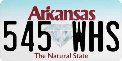 AR license plate 545WHS