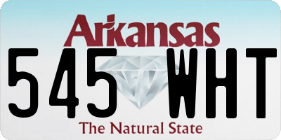 AR license plate 545WHT