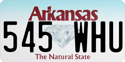 AR license plate 545WHU