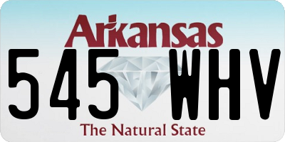 AR license plate 545WHV