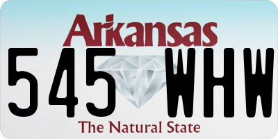 AR license plate 545WHW
