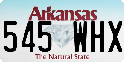 AR license plate 545WHX