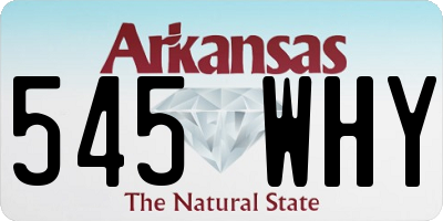 AR license plate 545WHY