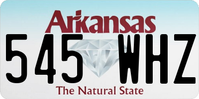 AR license plate 545WHZ