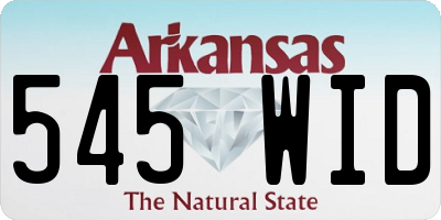 AR license plate 545WID