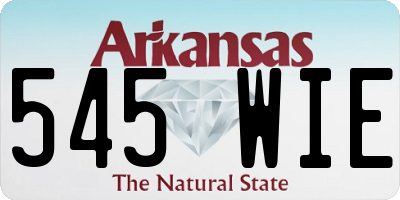 AR license plate 545WIE