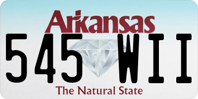 AR license plate 545WII