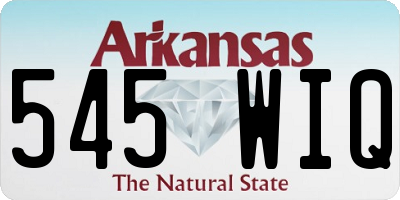 AR license plate 545WIQ