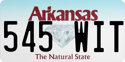 AR license plate 545WIT