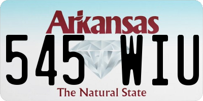 AR license plate 545WIU