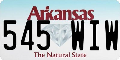 AR license plate 545WIW