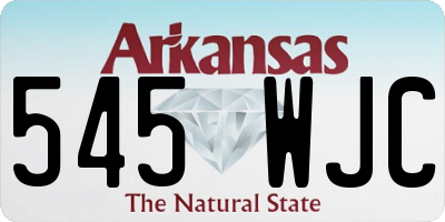 AR license plate 545WJC
