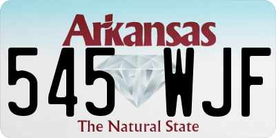 AR license plate 545WJF