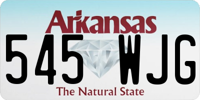 AR license plate 545WJG