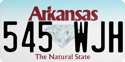AR license plate 545WJH