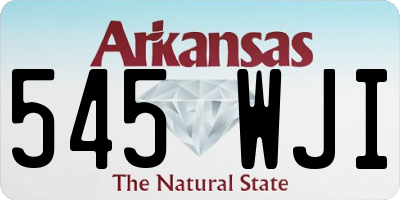 AR license plate 545WJI