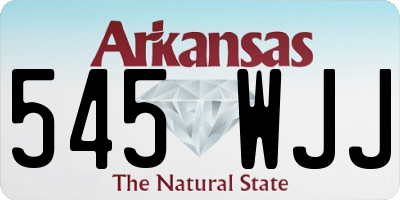 AR license plate 545WJJ