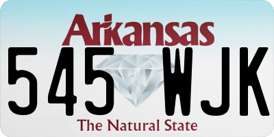 AR license plate 545WJK