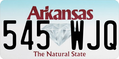 AR license plate 545WJQ