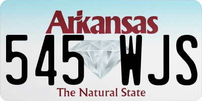 AR license plate 545WJS