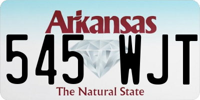 AR license plate 545WJT