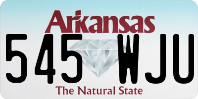 AR license plate 545WJU