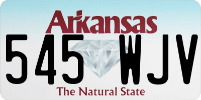 AR license plate 545WJV