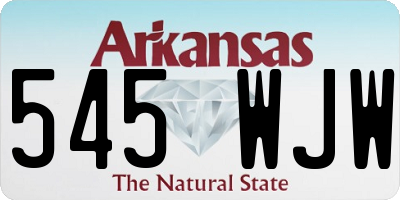 AR license plate 545WJW