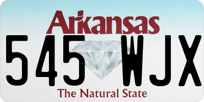 AR license plate 545WJX