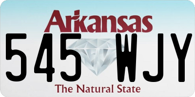 AR license plate 545WJY