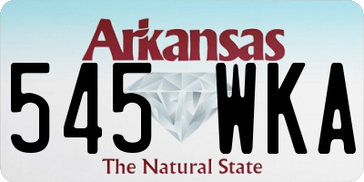 AR license plate 545WKA