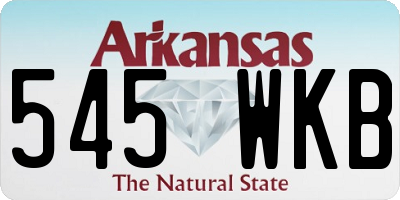 AR license plate 545WKB