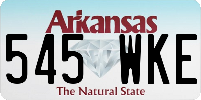 AR license plate 545WKE