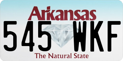 AR license plate 545WKF