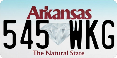 AR license plate 545WKG
