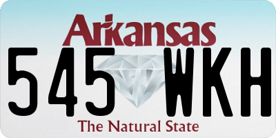 AR license plate 545WKH
