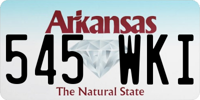 AR license plate 545WKI