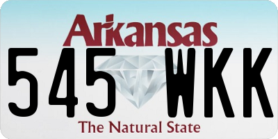 AR license plate 545WKK