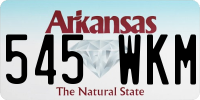 AR license plate 545WKM