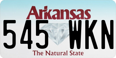 AR license plate 545WKN