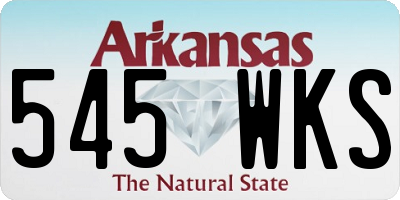 AR license plate 545WKS