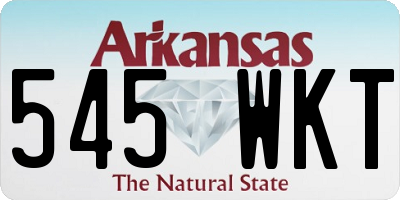 AR license plate 545WKT