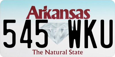 AR license plate 545WKU